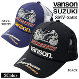 SUZUKI VANSON スズキ バンソン コラボ ツイルメッシュキャップ 帽子 smv-2503