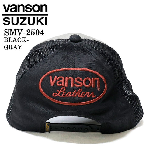 SUZUKI VANSON スズキ バンソン コラボ ツイルメッシュキャップ 帽子 smv-2504