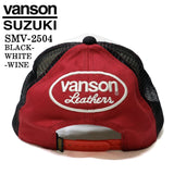 SUZUKI VANSON スズキ バンソン コラボ ツイルメッシュキャップ 帽子 smv-2504