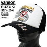 SUZUKI VANSON スズキ バンソン コラボ ツイルメッシュキャップ 帽子 smv-2504