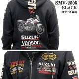 SUZUKI VANSON SWEATSHIRT F/Z PARKA HOODIE スズキ バンソン コラボ 裏毛 スウェット プルパーカー smv-2505