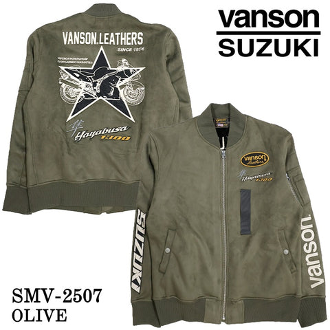SUZUKI VANSON BONDING MA-1 FLIGHT JACKET スズキ バンソン コラボ 起毛 ボンディング フライトジャケット smv-2507