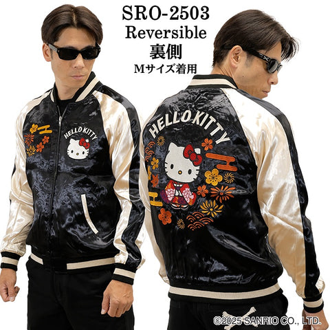 SANRIO CHARACTERS REVERSIBLE SOUVENIR JACKET Hello Kitty SKA サンリオ キティ 刺繍 レーヨン リバーシブル スカジャン sro-2503