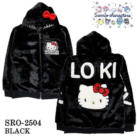 SANRIO CHARACTERS FUR JACKET HOODIE PARKA Hello Kitty サンリオ キティ ファー ジャケット パーカー sro-2504