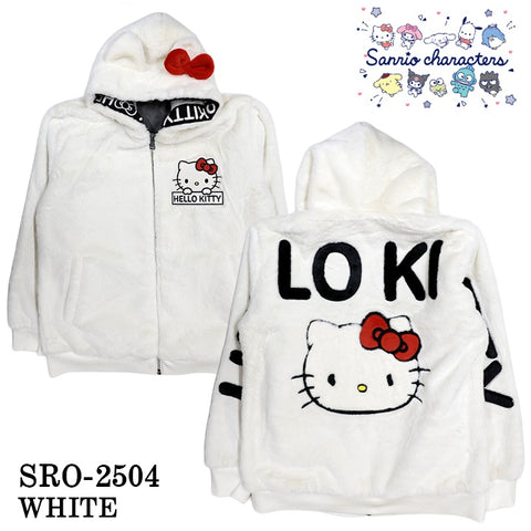 SANRIO CHARACTERS FUR JACKET HOODIE PARKA Hello Kitty サンリオ キティ ファー ジャケット パーカー sro-2504