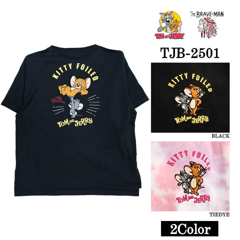 TOM&JERRY×THE BRAVEMAN トムとジェリー コラボ BIGシルエット 天竺 半袖TEE tjb-2501