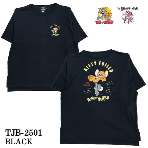 TOM&JERRY×THE BRAVEMAN トムとジェリー コラボ BIGシルエット 天竺 半袖TEE tjb-2501
