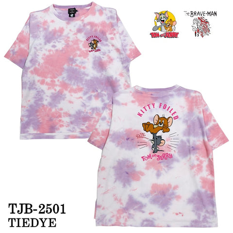 TOM&JERRY×THE BRAVEMAN トムとジェリー コラボ BIGシルエット 天竺 半袖TEE tjb-2501