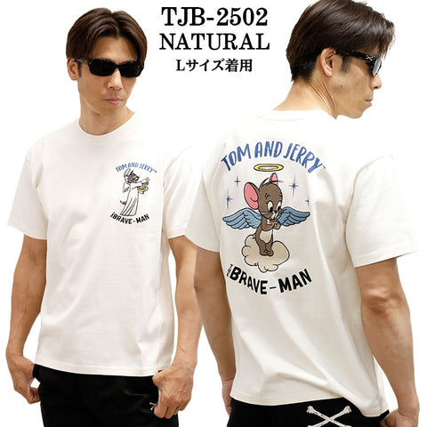 TOM&JERRY×THE BRAVEMAN トムとジェリー コラボ 天竺 半袖TEE tjb-2502