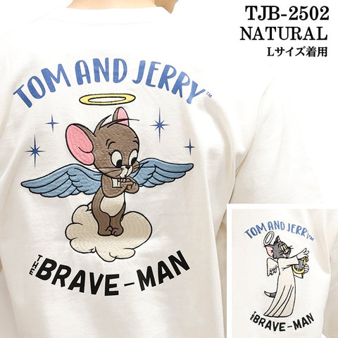 TOM&JERRY×THE BRAVEMAN トムとジェリー コラボ 天竺 半袖TEE tjb-2502