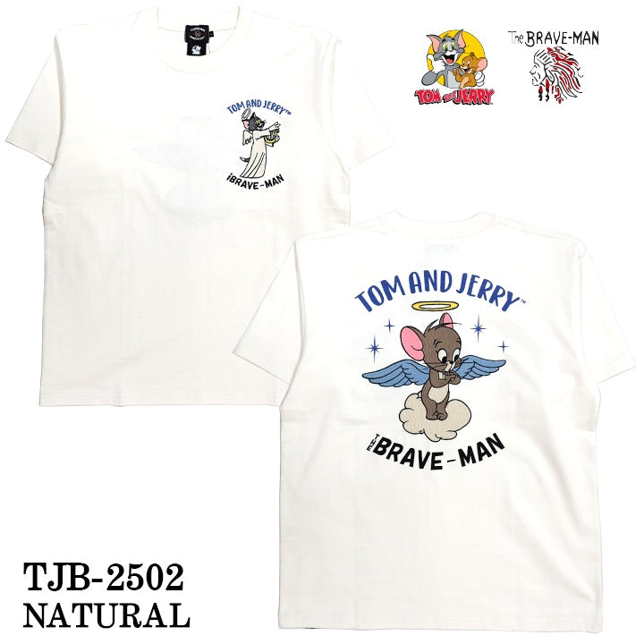 TOM&JERRY×THE BRAVEMAN トムとジェリー コラボ 天竺 半袖TEE tjb-2502