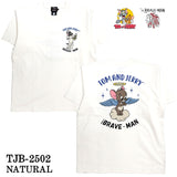 TOM&JERRY×THE BRAVEMAN トムとジェリー コラボ 天竺 半袖TEE tjb-2502