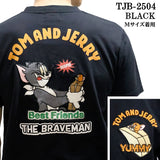 TOM&JERRY×THE BRAVEMAN トムとジェリー コラボ 天竺 半袖TEE tjb-2504