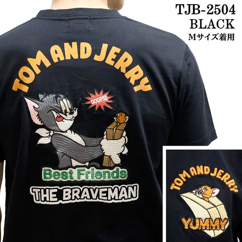 TOM&JERRY×THE BRAVEMAN トムとジェリー コラボ 天竺 半袖TEE tjb-2504