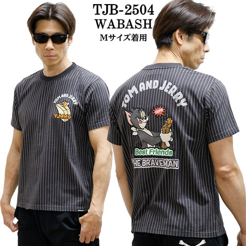 TOM&JERRY×THE BRAVEMAN トムとジェリー コラボ 天竺 半袖TEE tjb-2504