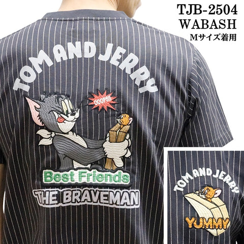 TOM&JERRY×THE BRAVEMAN トムとジェリー コラボ 天竺 半袖TEE tjb-2504