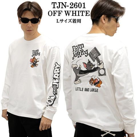 TOM&JERRY NEVERMIND TEE L/S T-SHIRT トムとジェリー ネバーマインド コラボ 天竺 ロンTEE 長袖Tシャツ tjn-2601