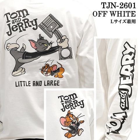 TOM&JERRY NEVERMIND TEE L/S T-SHIRT トムとジェリー ネバーマインド コラボ 天竺 ロンTEE 長袖Tシャツ tjn-2601