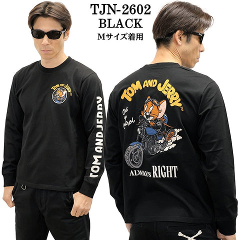 TOM&JERRY NEVERMIND TEE L/S T-SHIRT トムとジェリー ネバーマインド コラボ 天竺 ロンTEE 長袖Tシャツ tjn-2602
