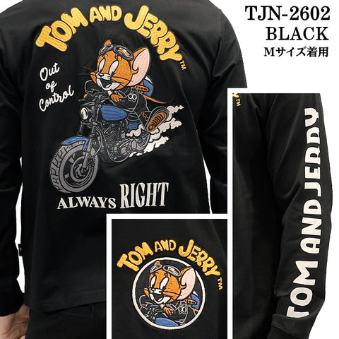 TOM&JERRY NEVERMIND TEE L/S T-SHIRT トムとジェリー ネバーマインド コラボ 天竺 ロンTEE 長袖Tシャツ tjn-2602