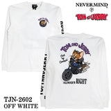 TOM&JERRY NEVERMIND TEE L/S T-SHIRT トムとジェリー ネバーマインド コラボ 天竺 ロンTEE 長袖Tシャツ tjn-2602