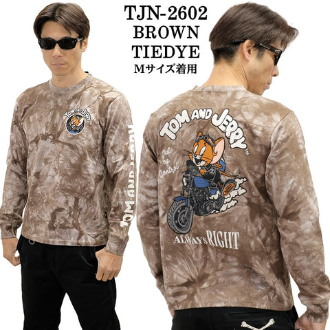 TOM&JERRY NEVERMIND TEE L/S T-SHIRT トムとジェリー ネバーマインド コラボ 天竺 ロンTEE 長袖Tシャツ tjn-2602