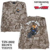 TOM&JERRY NEVERMIND TEE L/S T-SHIRT トムとジェリー ネバーマインド コラボ 天竺 ロンTEE 長袖Tシャツ tjn-2602