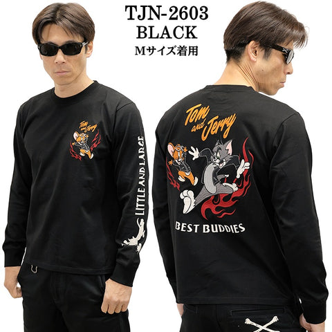TOM&JERRY NEVERMIND TEE L/S T-SHIRT トムとジェリー ネバーマインド コラボ 天竺 ロンTEE 長袖Tシャツ tjn-2603