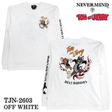 TOM&JERRY NEVERMIND TEE L/S T-SHIRT トムとジェリー ネバーマインド コラボ 天竺 ロンTEE 長袖Tシャツ tjn-2603