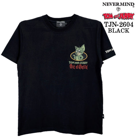 TOM&JERRY NEVERMIND TEE S/S T-SHIRT トムとジェリー ネバーマインド コラボ 天竺 半袖Tシャツ tjn-2604