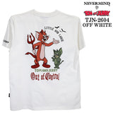 TOM&JERRY NEVERMIND TEE S/S T-SHIRT トムとジェリー ネバーマインド コラボ 天竺 半袖Tシャツ tjn-2604