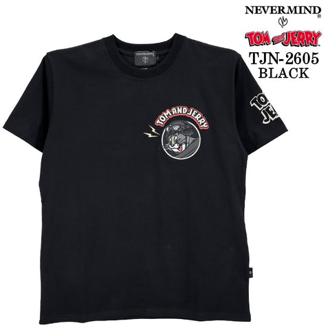 TOM&JERRY NEVERMIND TEE S/S T-SHIRT トムとジェリー ネバーマインド コラボ 天竺 半袖Tシャツ tjn-2605