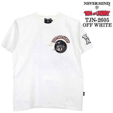 TOM&JERRY NEVERMIND TEE S/S T-SHIRT トムとジェリー ネバーマインド コラボ 天竺 半袖Tシャツ tjn-2605