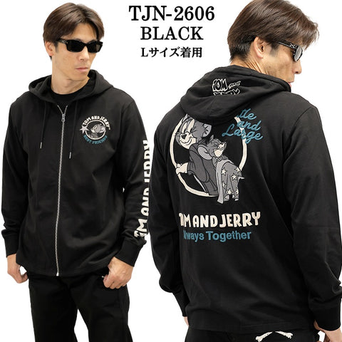 TOM&JERRY NEVERMIND LIGHT WEIGHT HOODIE F/Z PARKA トムとジェリー ネバーマインド コラボ 天竺 パーカー tjn-2606
