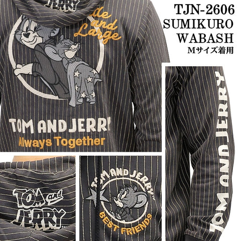 TOM&JERRY NEVERMIND LIGHT WEIGHT HOODIE F/Z PARKA トムとジェリー ネバーマインド コラボ 天竺 パーカー tjn-2606