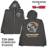TOM&JERRY NEVERMIND LIGHT WEIGHT HOODIE F/Z PARKA トムとジェリー ネバーマインド コラボ 天竺 パーカー tjn-2606