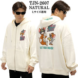 TOM&JERRY NEVERMIND OVERSIZED HOODIE SWEATSHIRTS F/Z PARKA トムとジェリー ネバーマインド コラボ 裏毛 パーカー tjn-2607