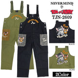 TOM&JERRY NEVERMIND OVERALL トムとジェリー ネバーマインド コラボ オーバーオール 作業着 tjn-2609