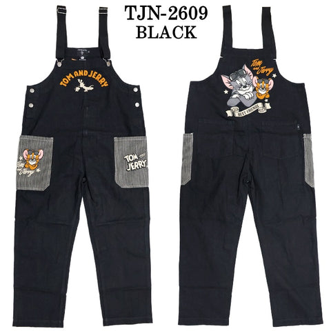 TOM&JERRY NEVERMIND OVERALL トムとジェリー ネバーマインド コラボ オーバーオール 作業着 tjn-2609
