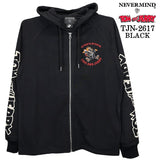 TOM&JERRY NEVERMIND LIGHT WEIGHT HOODIE F/Z PARKA トムとジェリー ネバーマインド コラボ 天竺 パーカー tjn-2617