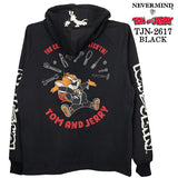 TOM&JERRY NEVERMIND LIGHT WEIGHT HOODIE F/Z PARKA トムとジェリー ネバーマインド コラボ 天竺 パーカー tjn-2617