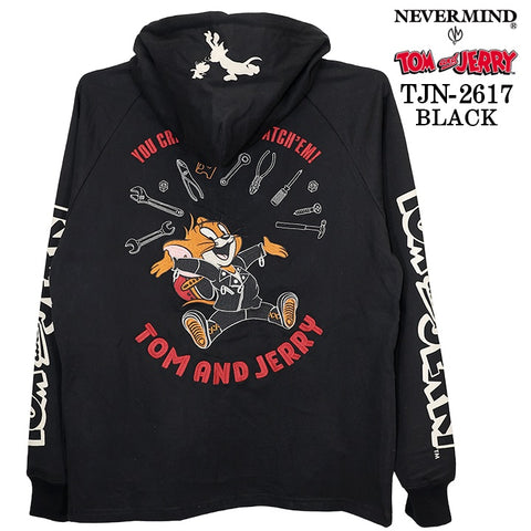 TOM&JERRY NEVERMIND LIGHT WEIGHT HOODIE F/Z PARKA トムとジェリー