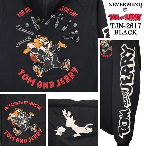 TOM&JERRY NEVERMIND LIGHT WEIGHT HOODIE F/Z PARKA トムとジェリー