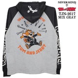TOM&JERRY NEVERMIND LIGHT WEIGHT HOODIE F/Z PARKA トムとジェリー ネバーマインド コラボ 天竺 パーカー tjn-2617