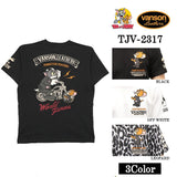 VANSON×TOM&JERRY バンソン トム＆ジェリー 天竺 半袖Tシャツ tjv-2317