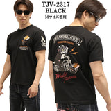 VANSON×TOM&JERRY バンソン トム＆ジェリー 天竺 半袖Tシャツ tjv-2317