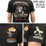 VANSON×TOM&JERRY バンソン トム＆ジェリー 天竺 半袖Tシャツ tjv-2317