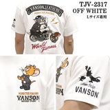 VANSON×TOM&JERRY バンソン トム＆ジェリー 天竺 半袖Tシャツ tjv-2317