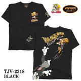 VANSON×TOM&JERRY バンソン トム＆ジェリー 天竺 半袖Tシャツ tjv-2318