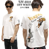 VANSON×TOM&JERRY バンソン トム＆ジェリー 天竺 半袖Tシャツ tjv-2318